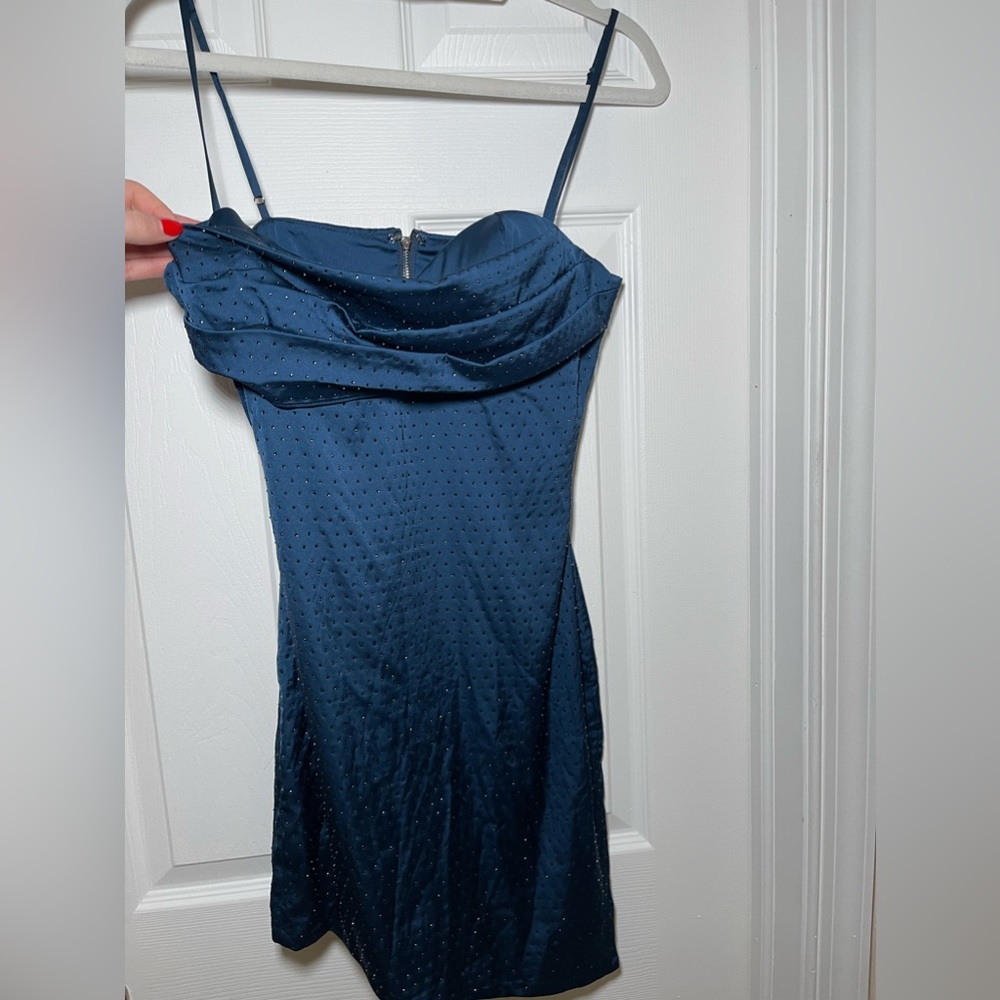 Oh Polly Navy Mini Dress